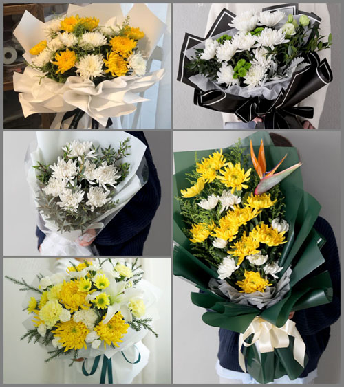 安徽宿州市萧县青龙集镇邱庄村白事花束代送